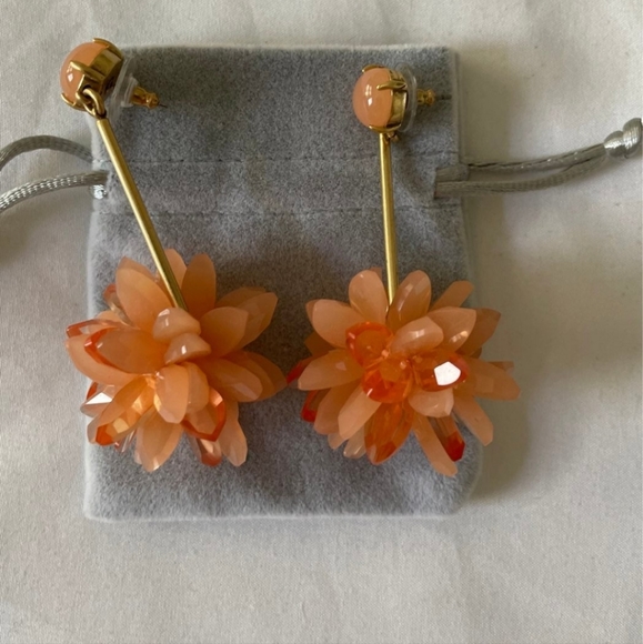 J.Crew Peach Blossom Earrings - Picture 3 of 4